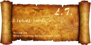Liptay Teréz névjegykártya